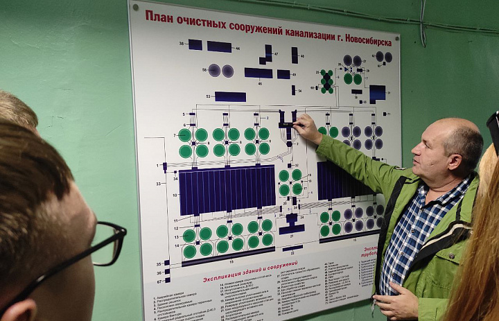 Студенты первого курса посетили объект МУП г. Новосибирска Горводоканал