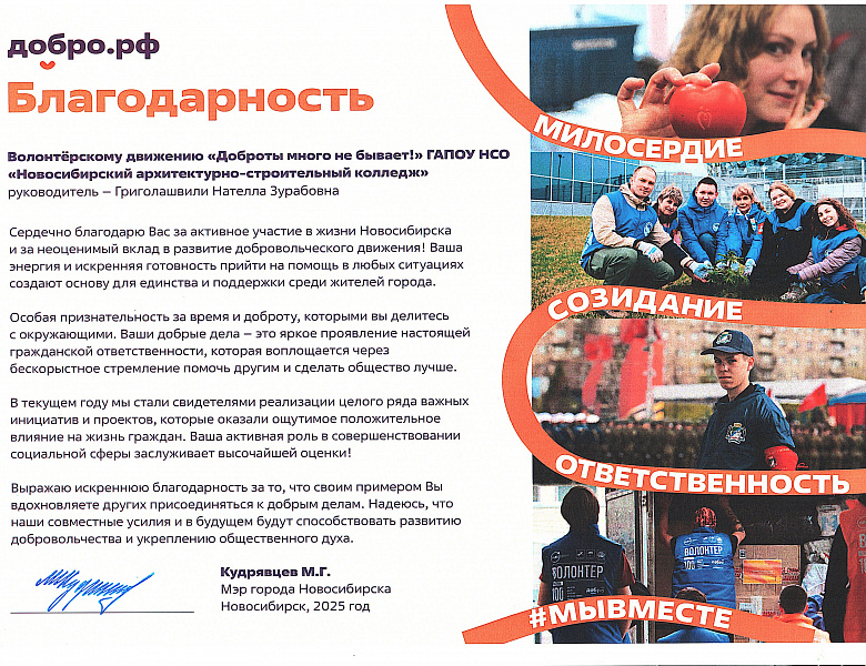 Торжественное подведение итогов добровольческой деятельности 2025