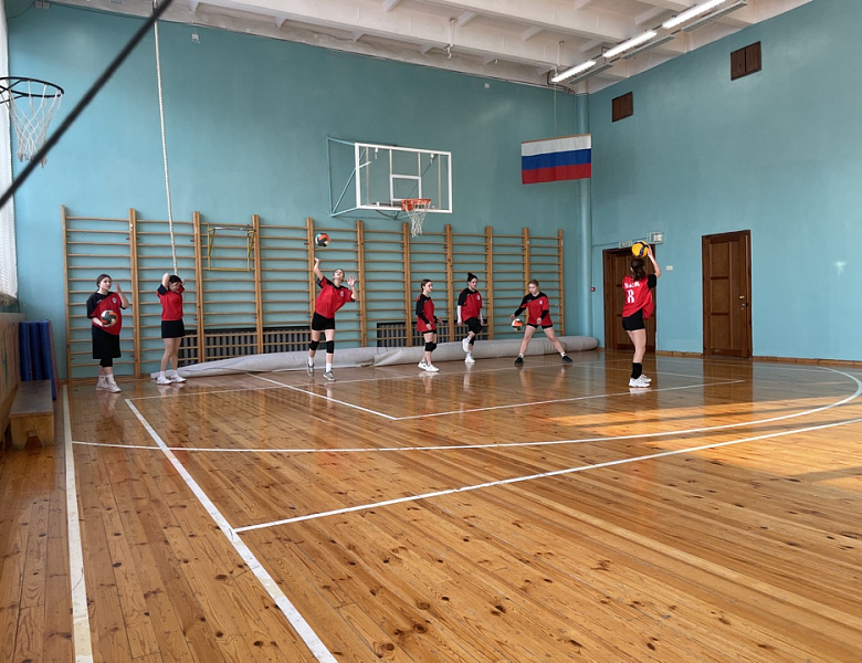 Товарищеская встреча по волейболу между командами девушек 