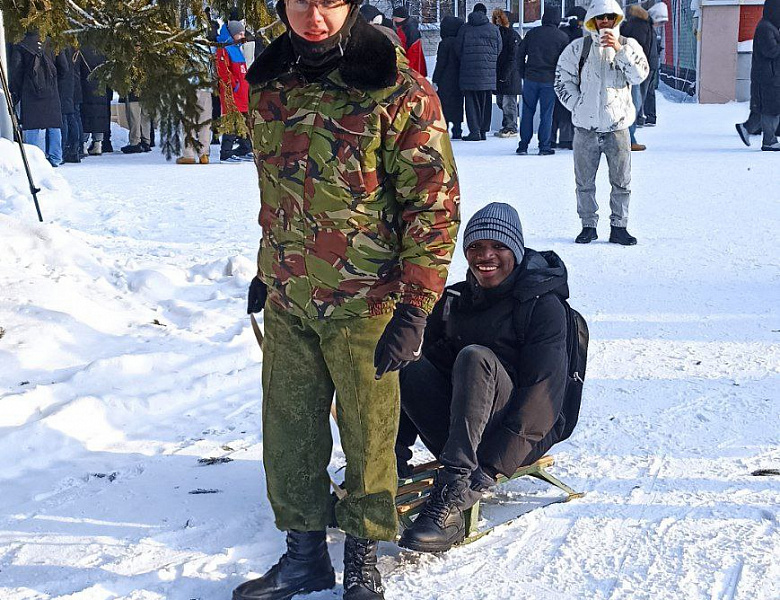 Снежные баталии и сибирские забавы: студенты НАСК отметили день студента и Татьянин день!