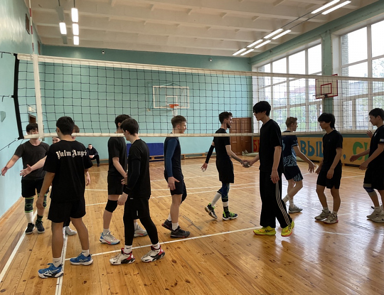 Товарищеская встреча по волейболу